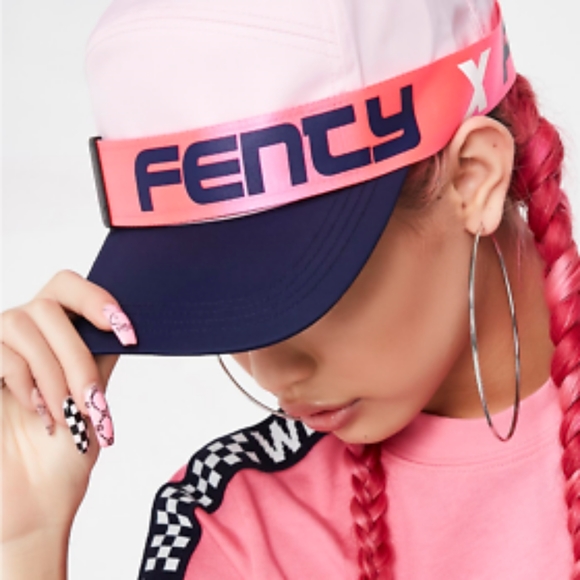 Rihanna Fenty X Puma Neon Pink Hat - Picture 6 of 6
